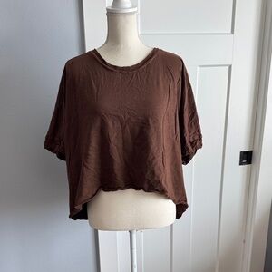 Elegant Brown Crop Top for Women
